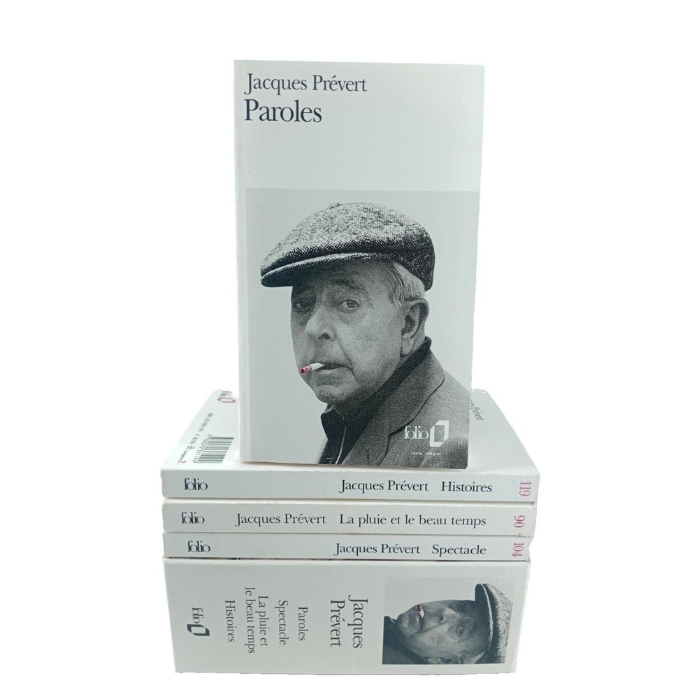 Le recueil de poésie Paroles de Jacques Prévert par Folio 1990